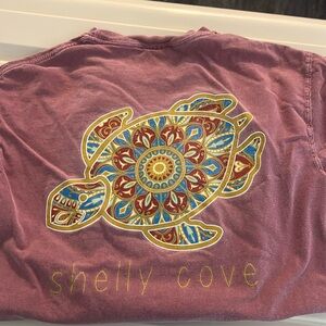 Shelly Cove T-Shirt Small Light Maroon